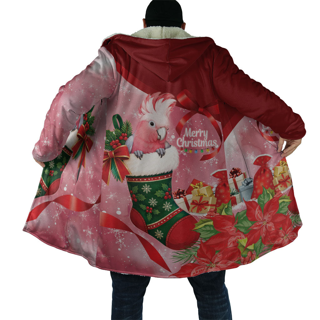 Pink Galah Cockatoo Christmas Australia Cloak Aussie Xmas Sock Coquette Bow