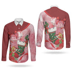 Pink Galah Cockatoo Christmas Australia Couples Matching Short Sleeve Bodycon Dress and Long Sleeve Button Shirt Aussie Xmas Sock Coquette Bow