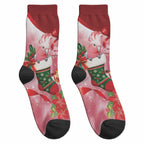 Pink Galah Cockatoo Christmas Australia Crew Socks Aussie Xmas Sock Coquette Bow