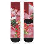 Pink Galah Cockatoo Christmas Australia Crew Socks Aussie Xmas Sock Coquette Bow