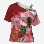 Pink Galah Cockatoo Christmas Australia Cross Shoulder Shirt Aussie Xmas Sock Coquette Bow