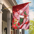 Pink Galah Cockatoo Christmas Australia Garden Flag Aussie Xmas Sock Coquette Bow