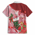 Pink Galah Cockatoo Christmas Australia Hawaiian Shirt Aussie Xmas Sock Coquette Bow