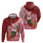 Pink Galah Cockatoo Christmas Australia Hoodie Aussie Xmas Sock Coquette Bow