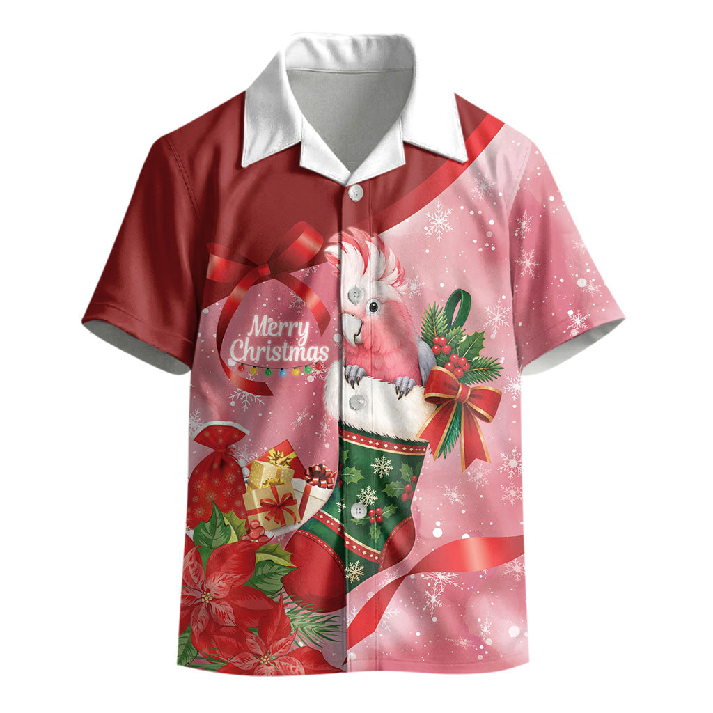 Pink Galah Cockatoo Christmas Australia Kid Hawaiian Shirt Aussie Xmas Sock Coquette Bow
