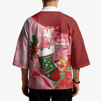Pink Galah Cockatoo Christmas Australia Kimono Aussie Xmas Sock Coquette Bow