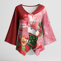 Pink Galah Cockatoo Christmas Australia Kimono Sleeve Blouse Aussie Xmas Sock Coquette Bow