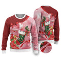 Pink Galah Cockatoo Christmas Australia Ugly Christmas Sweater Aussie Xmas Sock Coquette Bow