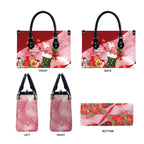 Pink Galah Cockatoo Christmas Australia Leather Bag Aussie Xmas Sock Coquette Bow