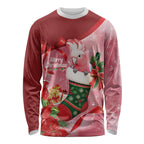 Pink Galah Cockatoo Christmas Australia Long Sleeve Shirt Aussie Xmas Sock Coquette Bow