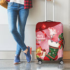 Pink Galah Cockatoo Christmas Australia Luggage Cover Aussie Xmas Sock Coquette Bow
