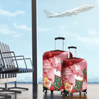 Pink Galah Cockatoo Christmas Australia Luggage Cover Aussie Xmas Sock Coquette Bow