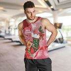 Pink Galah Cockatoo Christmas Australia Men Tank Top Aussie Xmas Sock Coquette Bow