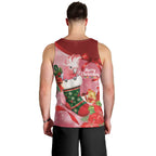 Pink Galah Cockatoo Christmas Australia Men Tank Top Aussie Xmas Sock Coquette Bow