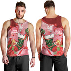 Pink Galah Cockatoo Christmas Australia Men Tank Top Aussie Xmas Sock Coquette Bow