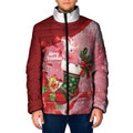 Pink Galah Cockatoo Christmas Australia Padded Jacket Aussie Xmas Sock Coquette Bow
