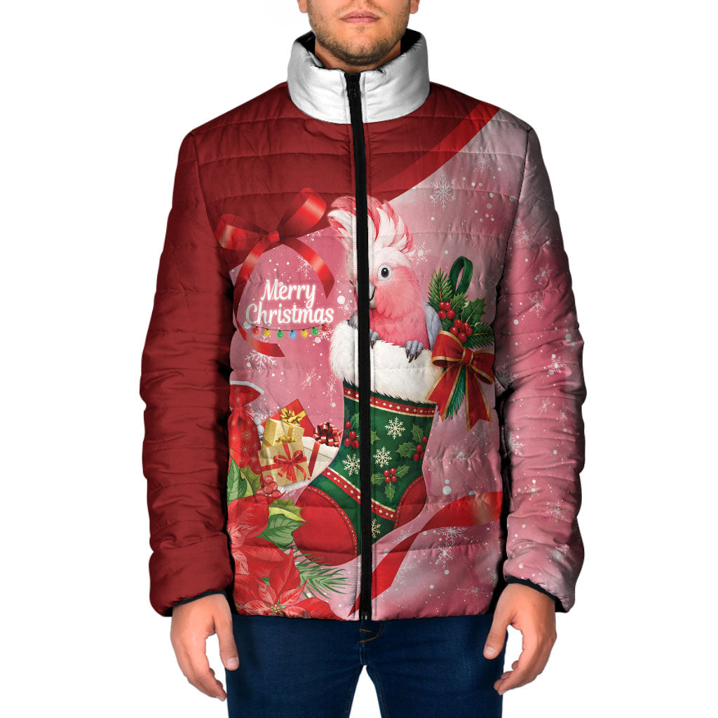 Pink Galah Cockatoo Christmas Australia Padded Jacket Aussie Xmas Sock Coquette Bow