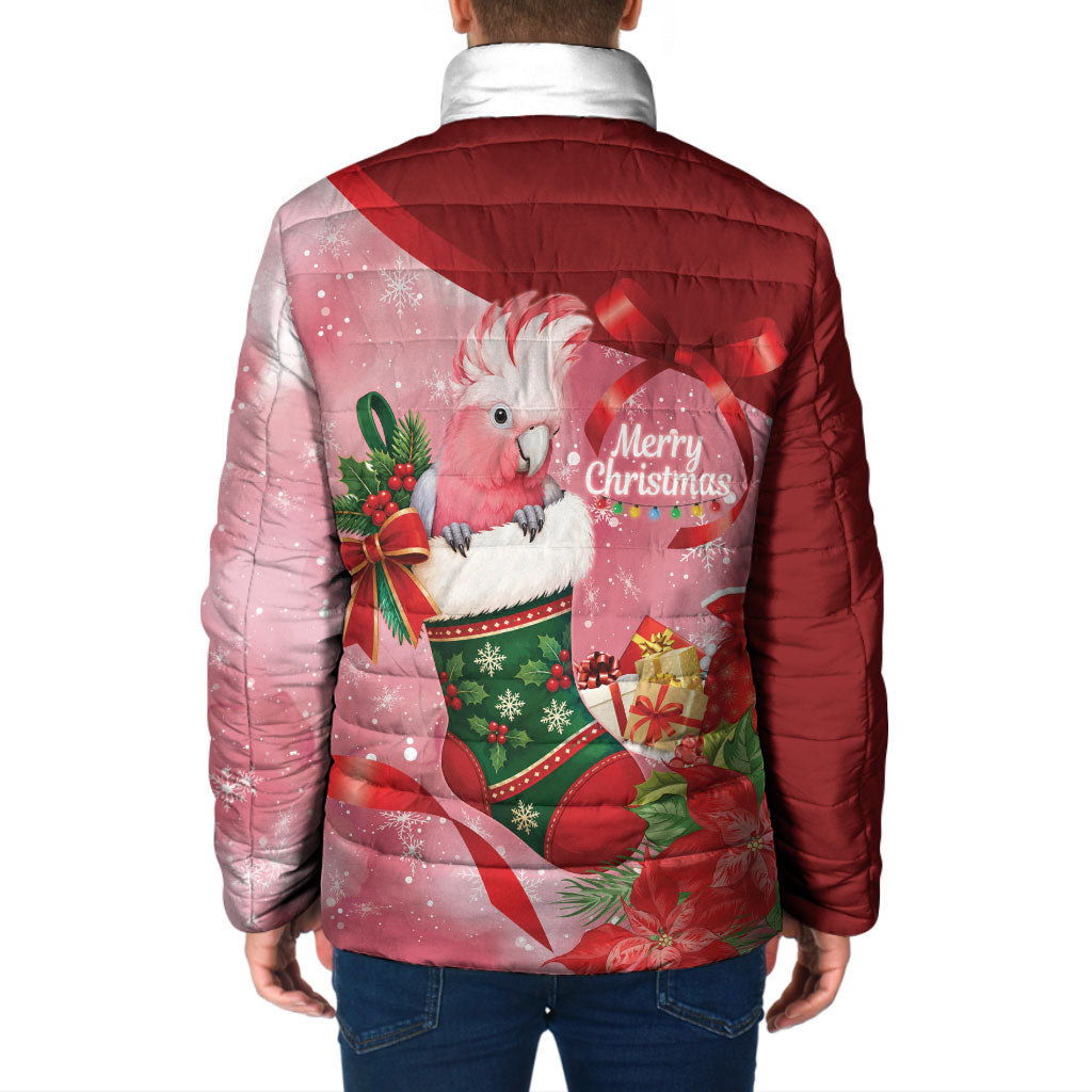 Pink Galah Cockatoo Christmas Australia Padded Jacket Aussie Xmas Sock Coquette Bow