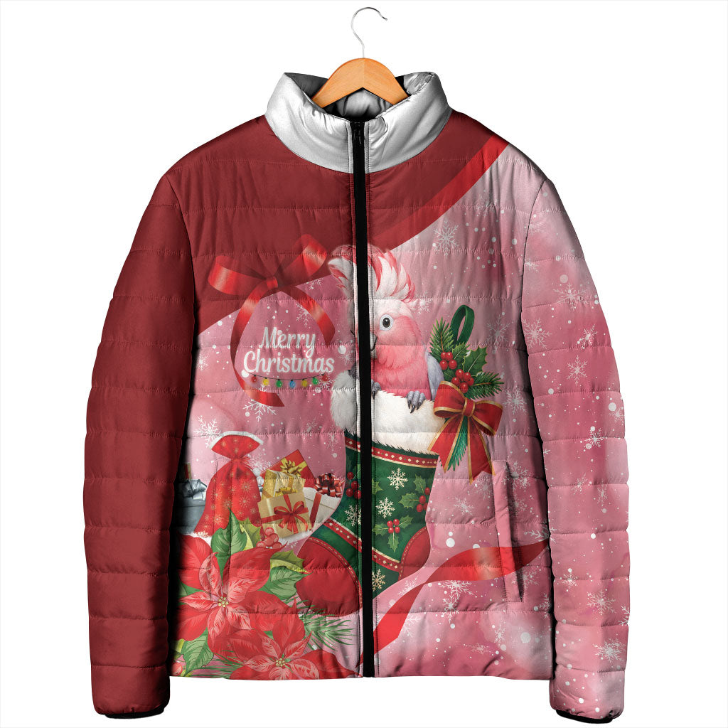 Pink Galah Cockatoo Christmas Australia Padded Jacket Aussie Xmas Sock Coquette Bow