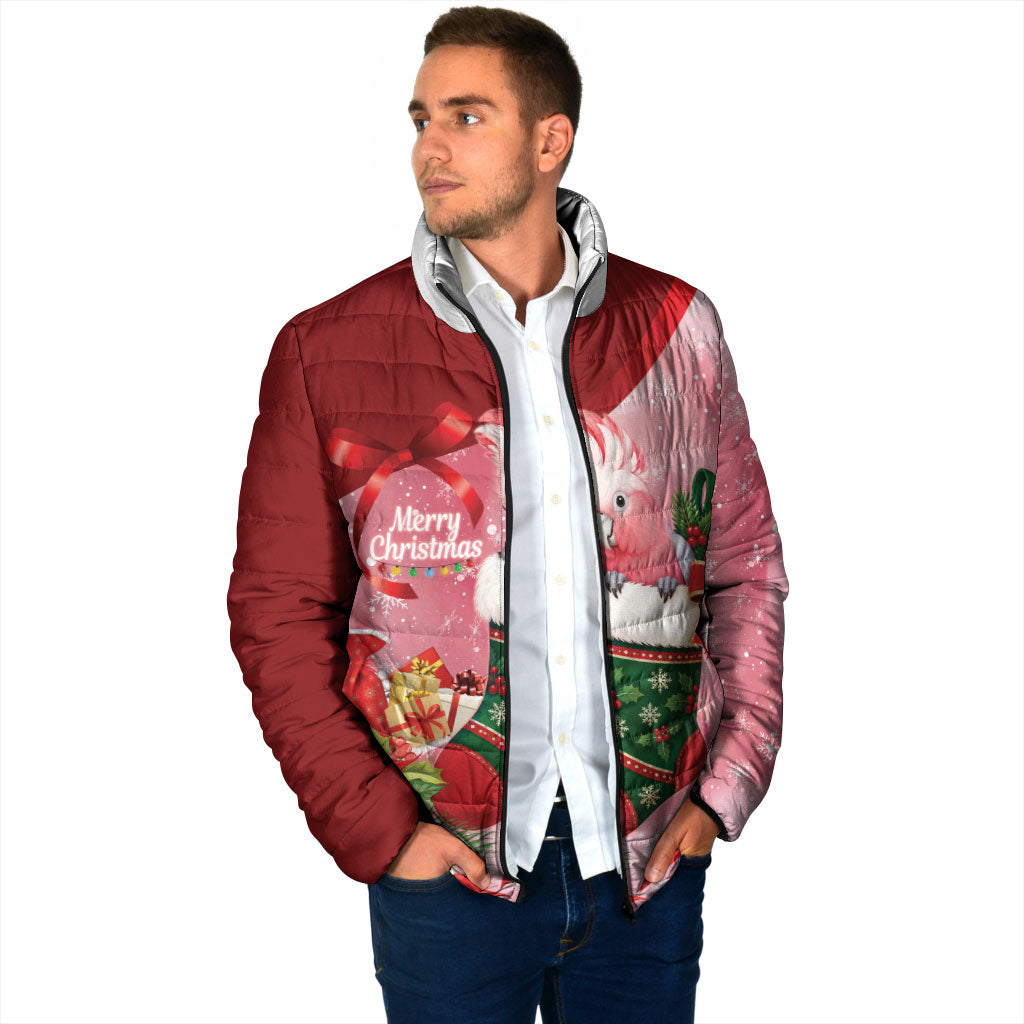 Pink Galah Cockatoo Christmas Australia Padded Jacket Aussie Xmas Sock Coquette Bow
