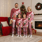 Pink Galah Cockatoo Christmas Australia Christmas Pajama Set Aussie Xmas Sock Coquette Bow