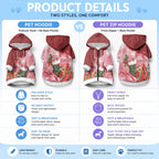 Pink Galah Cockatoo Christmas Australia Pet Hoodie Aussie Xmas Sock Coquette Bow