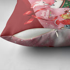 Pink Galah Cockatoo Christmas Australia Pillow Cover Aussie Xmas Sock Coquette Bow