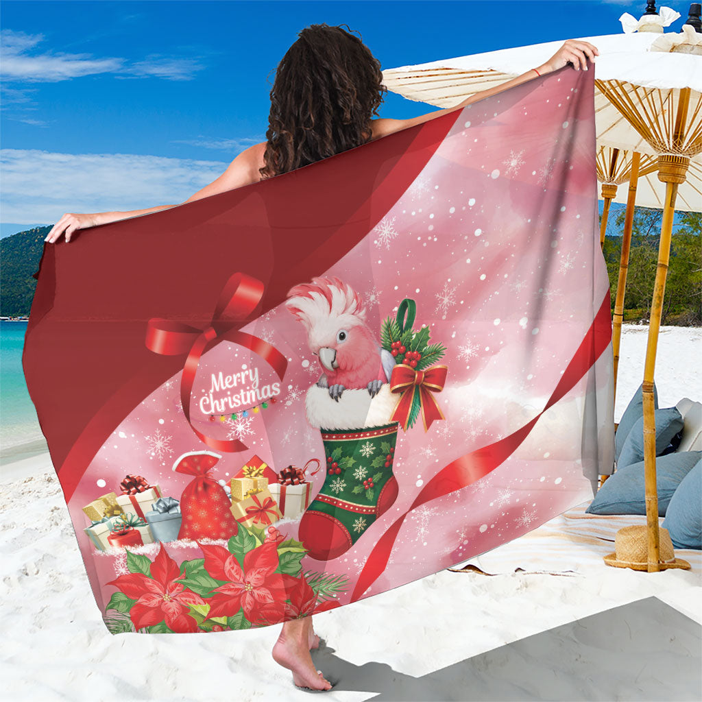 Pink Galah Cockatoo Christmas Australia Sarong Aussie Xmas Sock Coquette Bow