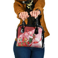 Pink Galah Cockatoo Christmas Australia Shoulder Handbag Aussie Xmas Sock Coquette Bow