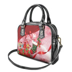Pink Galah Cockatoo Christmas Australia Shoulder Handbag Aussie Xmas Sock Coquette Bow