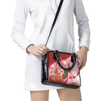 Pink Galah Cockatoo Christmas Australia Shoulder Handbag Aussie Xmas Sock Coquette Bow