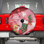 Pink Galah Cockatoo Christmas Australia Spare Tire Cover Aussie Xmas Sock Coquette Bow
