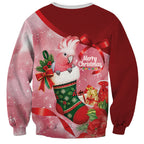 Pink Galah Cockatoo Christmas Australia Sweatshirt Aussie Xmas Sock Coquette Bow