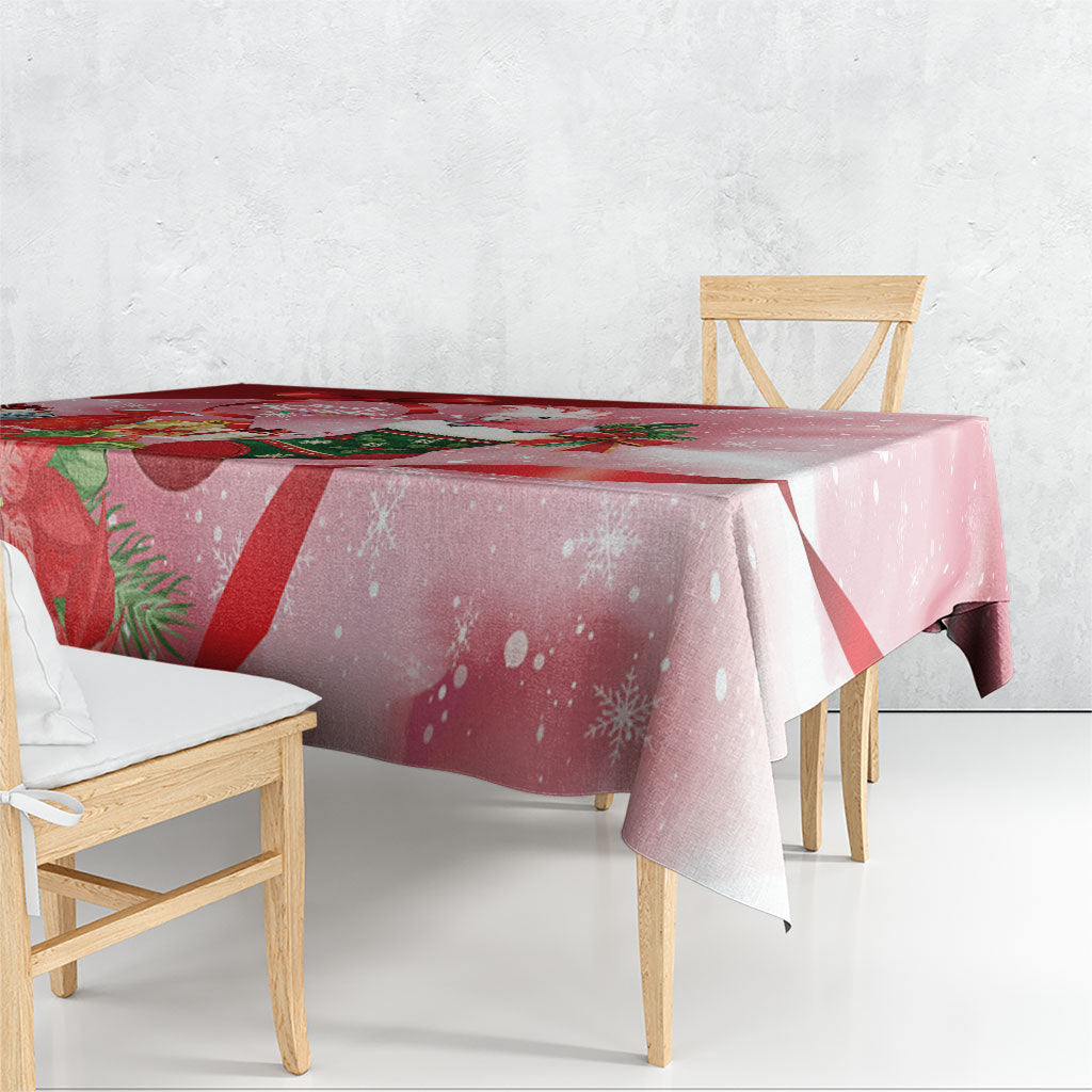 Pink Galah Cockatoo Christmas Australia Tablecloth Aussie Xmas Sock Coquette Bow