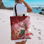 Pink Galah Cockatoo Christmas Australia Tote Bag Aussie Xmas Sock Coquette Bow