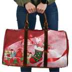 Pink Galah Cockatoo Christmas Australia Travel Bag Aussie Xmas Sock Coquette Bow