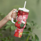 Pink Galah Cockatoo Christmas Australia Tumbler With Handle Aussie Xmas Sock Coquette Bow
