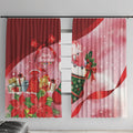 Pink Galah Cockatoo Christmas Australia Window Curtain Aussie Xmas Sock Coquette Bow