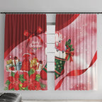 Pink Galah Cockatoo Christmas Australia Window Curtain Aussie Xmas Sock Coquette Bow