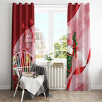 Pink Galah Cockatoo Christmas Australia Window Curtain Aussie Xmas Sock Coquette Bow