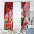 Pink Galah Cockatoo Christmas Australia Window Curtain Aussie Xmas Sock Coquette Bow