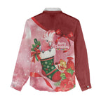 Pink Galah Cockatoo Christmas Australia Women Casual Shirt Aussie Xmas Sock Coquette Bow