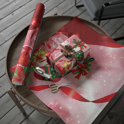 Pink Galah Cockatoo Christmas Australia Wrapping Paper Aussie Xmas Sock Coquette Bow