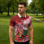 Pink Galah Cockatoo Christmas Australia Zipper Polo Shirt Aussie Xmas Sock Coquette Bow