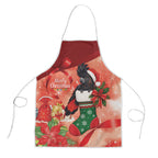 Black Cockatoo Christmas Australia Apron Aussie Xmas Sock Coquette Bow