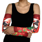 Black Cockatoo Christmas Australia Arm Sleeves Aussie Xmas Sock Coquette Bow