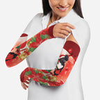 Black Cockatoo Christmas Australia Arm Sleeves Aussie Xmas Sock Coquette Bow