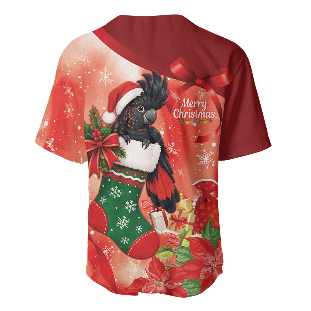 Black Cockatoo Christmas Australia Baseball Jersey Aussie Xmas Sock Coquette Bow