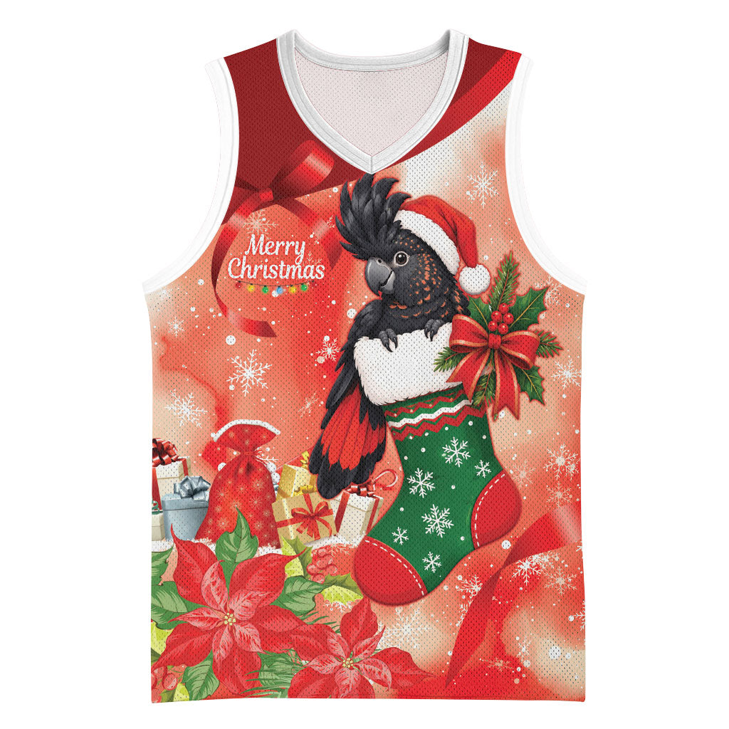 Black Cockatoo Christmas Australia Basketball Jersey Aussie Xmas Sock Coquette Bow