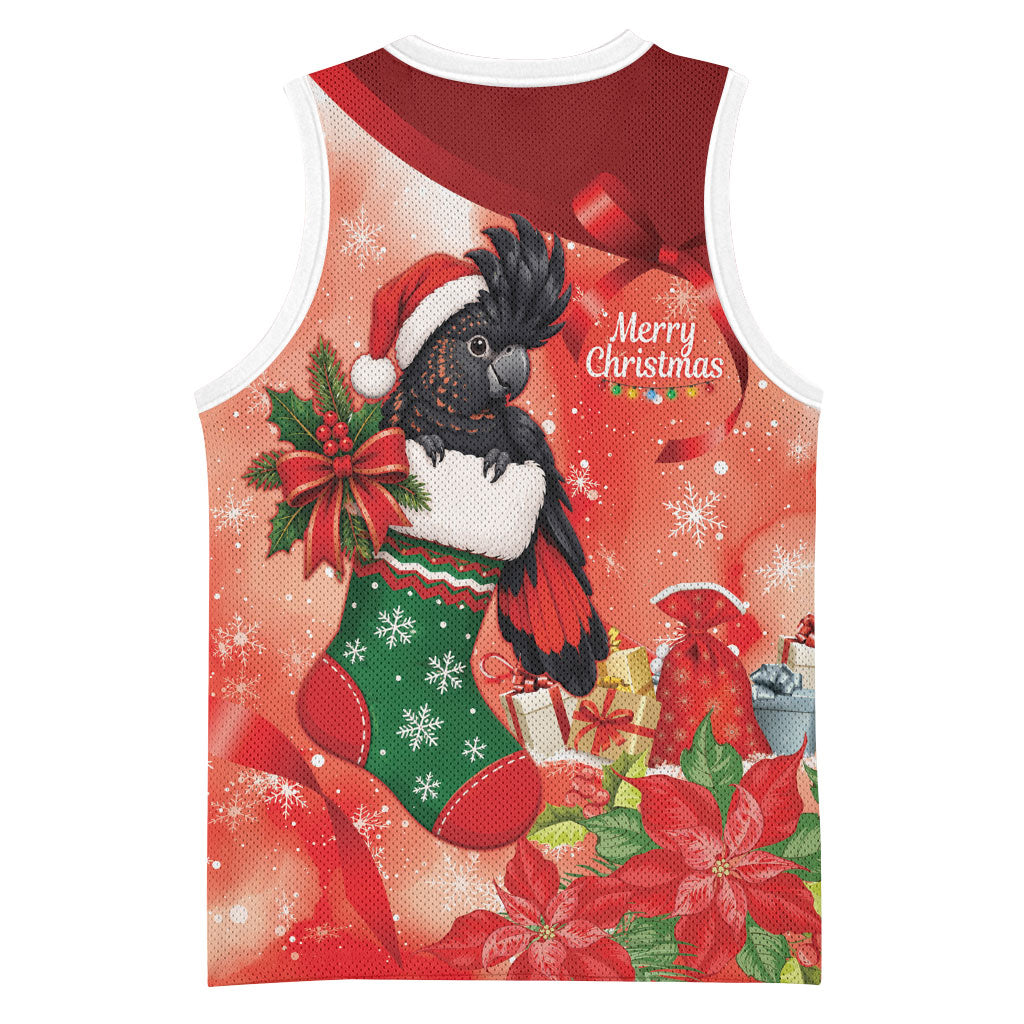 Black Cockatoo Christmas Australia Basketball Jersey Aussie Xmas Sock Coquette Bow